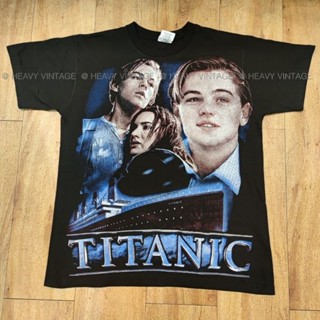 TITANIC BOOTLEG MOVIE OVP OVERPRINT เสื้อลายหนัง เสื้อลายภาพยนตร์ แจ็คกับโรส