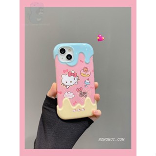 เคสโทรศัพท์มือถือ ลายการ์ตูนคิตตี้น่ารัก DIY สําหรับ iPhone 11 12 13ProMax 14 14promax i11 i12 i13 i14 14Pr