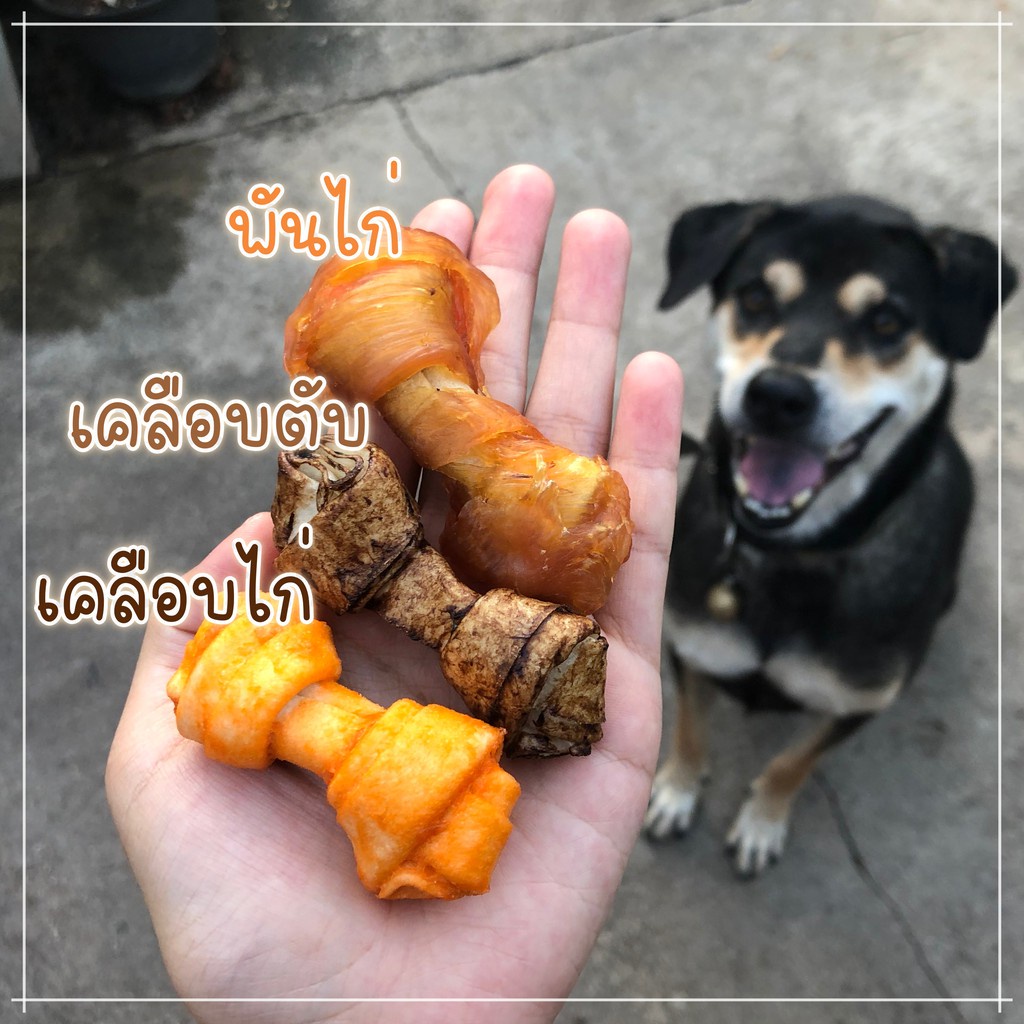 ขนมสุนัข กระดูกผูก 2 นิ้ว เคลือบไก่/ตับ/ธรรมชาติ - รูปที่ 2