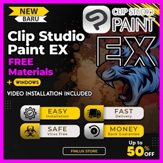 Clip Studio Paint EX 2.1.0 + Materials [ตัวเต็ม] [ถาวร] โปรแกรมวาด