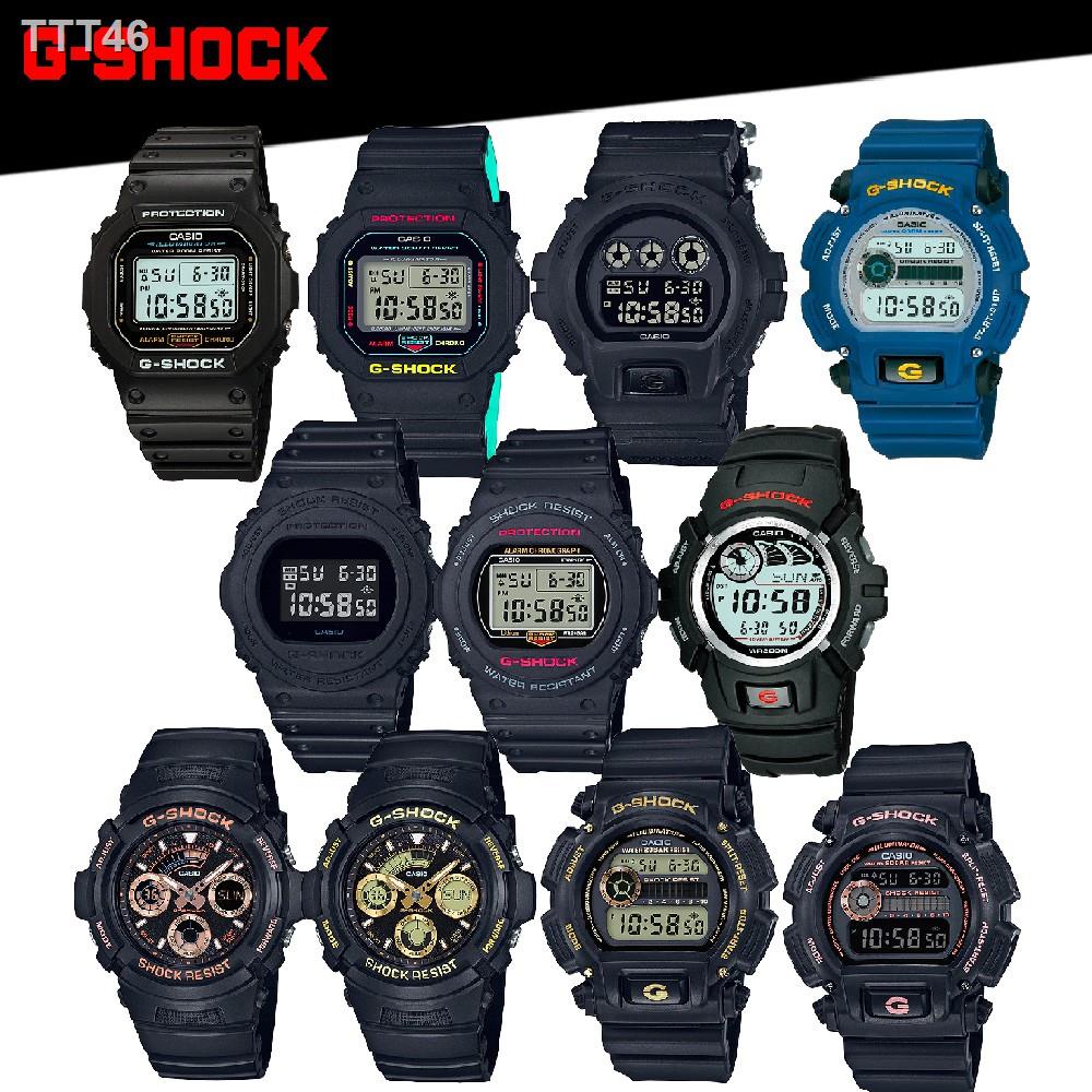 ✓Casio G-Shock นาฬิกาข้อมือผู้ชาย สีดำด้าน สายเรซิ่น รุ่น DW-6900 DW-5600 DW-5750E AW-591GBX DW-9052GBX