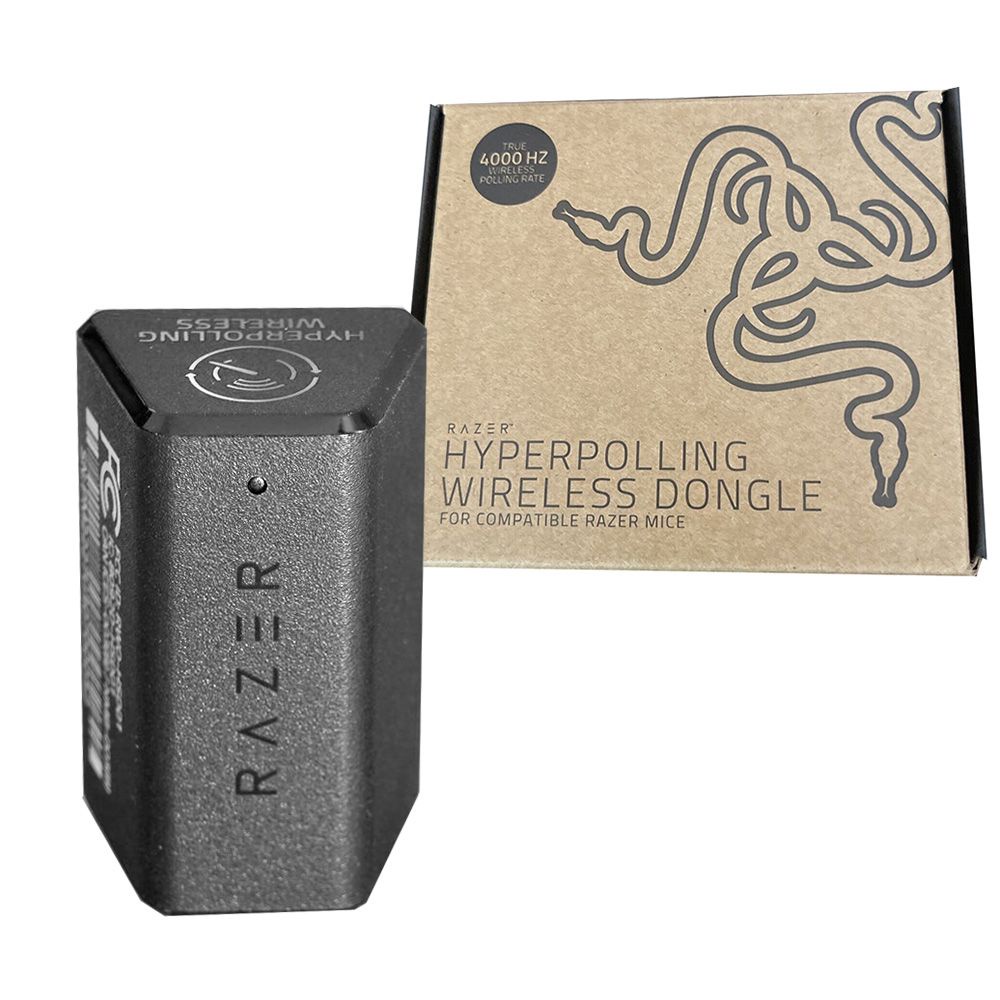 Razer HyperPolling Wireless Dongle (Black) - True 4000 Hz, for Razer Mouse
