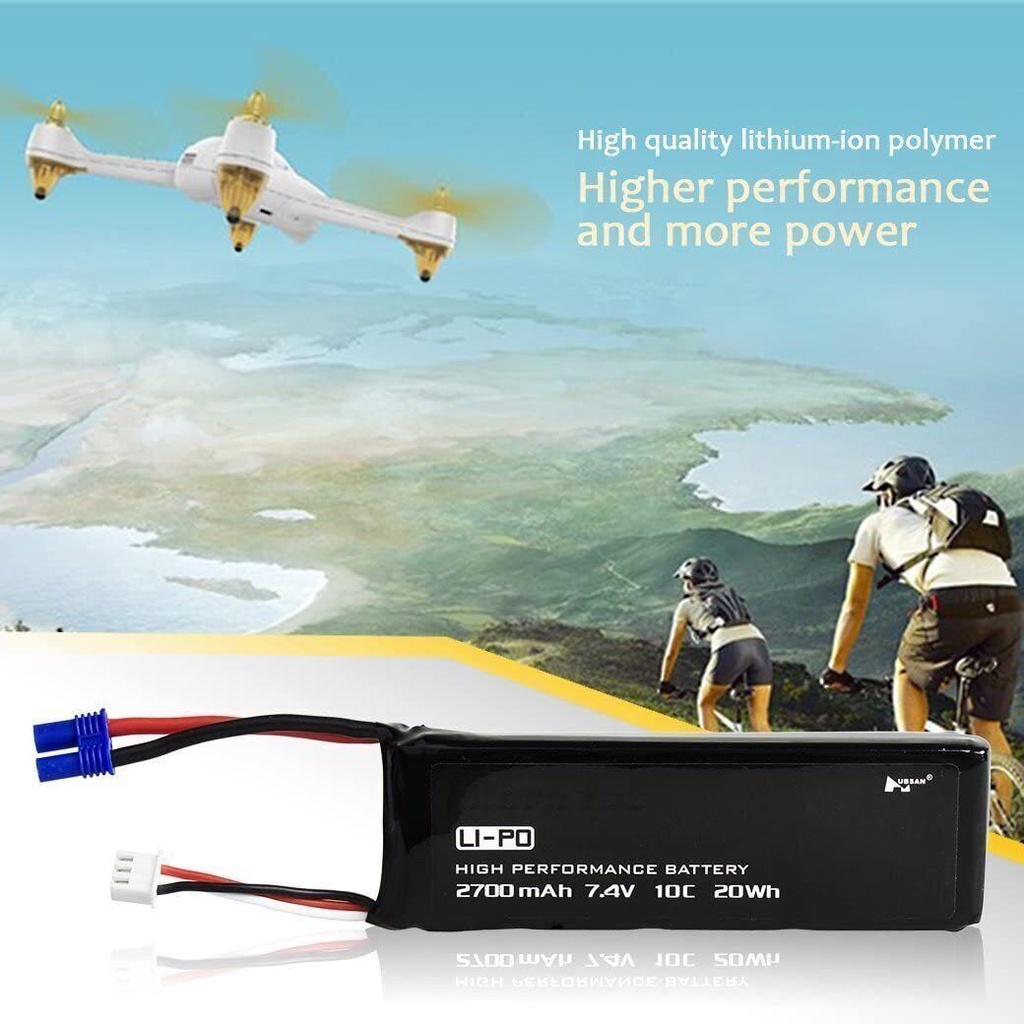 Original Hubsan แบตเตอรี่ H501S 7.4V 2700MAh 10C Li-Po แบตเตอรี่สำหรับ Hubsan H501S H501C RC Quadcop