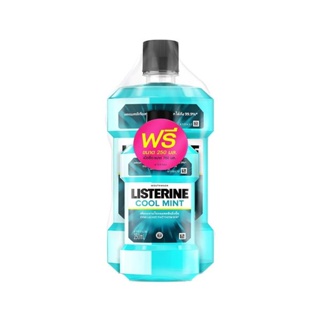 Listerine Cool Mint Set ลิสเตอรีน น้ำยาบ้วนปาก คูลมินต์ แพ็คคู่ (750 ml.+250 ml.)