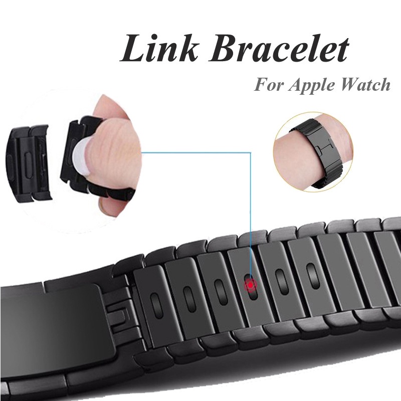 สายนาฬิกา applewatch Link สร้อยข้อมือสำหรับ Apple Watch Ultra 49 มม. 41 มม. 45 มม. สายสแตนเลส Correa สำหรับ Apple Watch