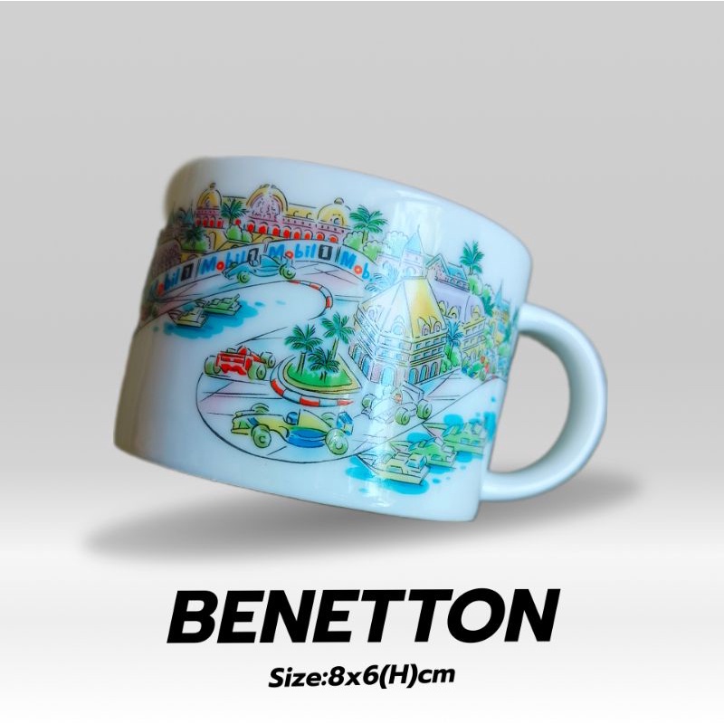 แก้วBenettonแท้ออกช็อป Benetton#JP1