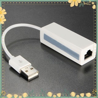 USB2.0 การ์ดเชื่อมต่อ LAN Lan RJ45 เป็น RJ45 Dongle 10/100 Mbps สำหรับโน้ตบุ๊ค