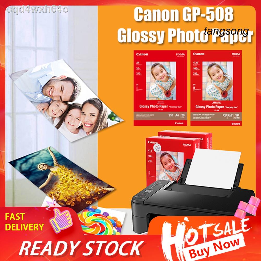 XFDZ_ 20/100Pcs Canon A4 4X6 Glossy Picture Imaging Photo Paper for Inkjet Printer