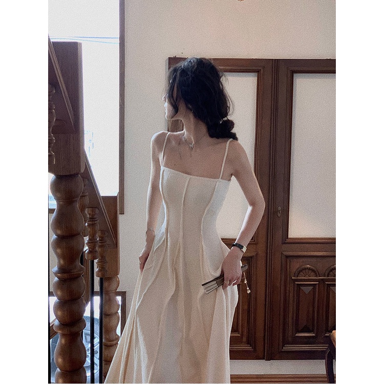 👗ชุดเดรส,👗สาวรักแรกระทึกใจกระโปรงแขนกุดสไตล์อ่อนโยน