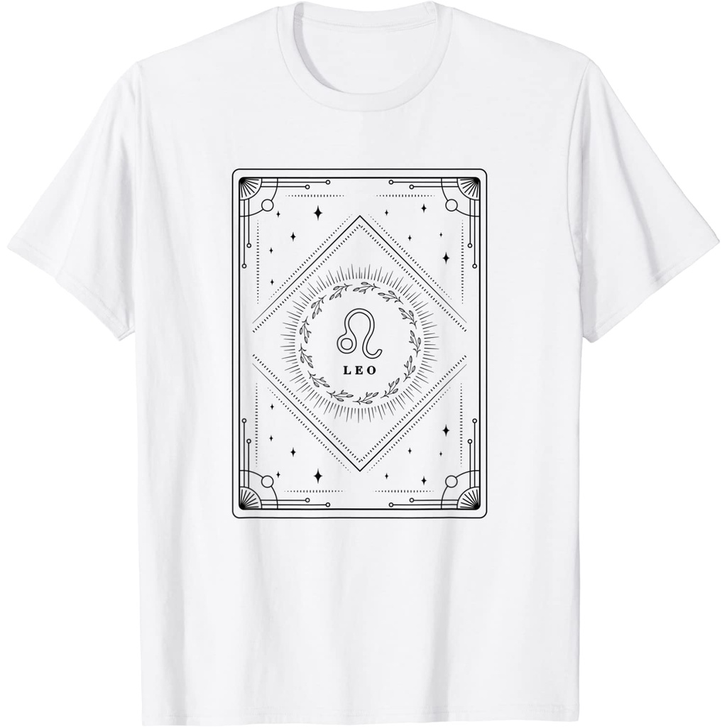 Leo Zodiac Sign Tarot Card Astrology Horoscope Mystical T-shirt : Clothing  Shoes & Jewelry
