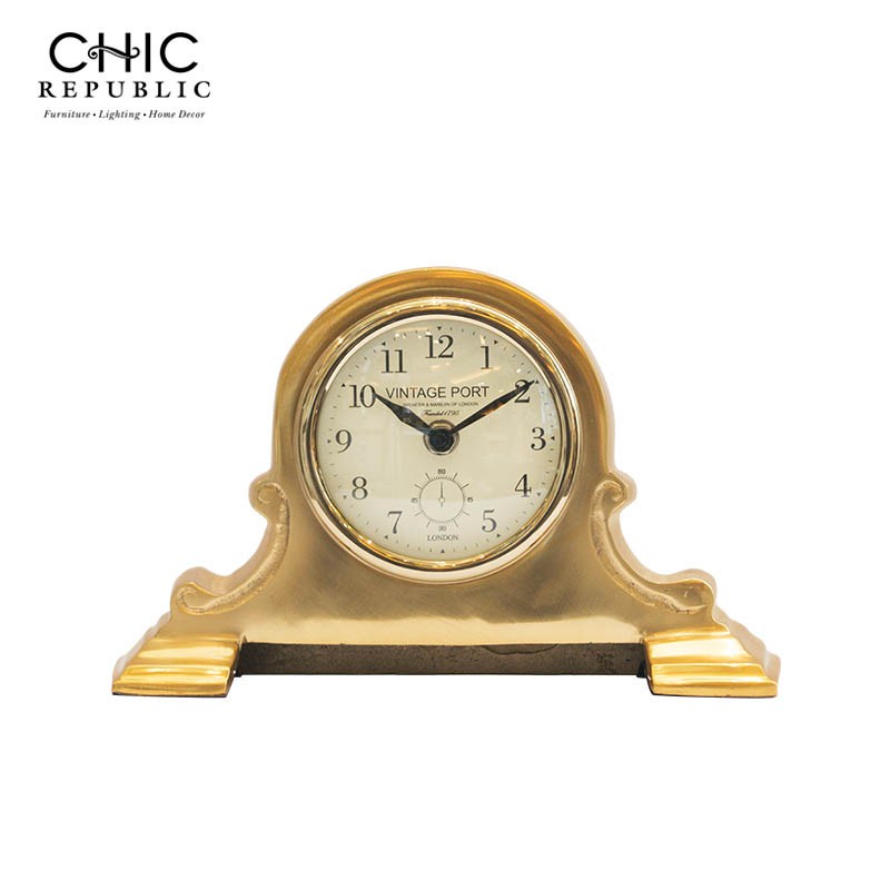 Chic Republic AMARI,นาฬิกาตั้งโต๊ะ - สี ทองเหลือง