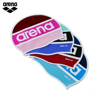 Arena Arina หมวกว่ายน้ำซิลิโคนที่สะดวกสบายกันน้ำและทนทานหมวกว่ายน้ำชายและหญิงผมยาวหมวกว่ายน้ำขนาดใหญ่ป้องกันหู