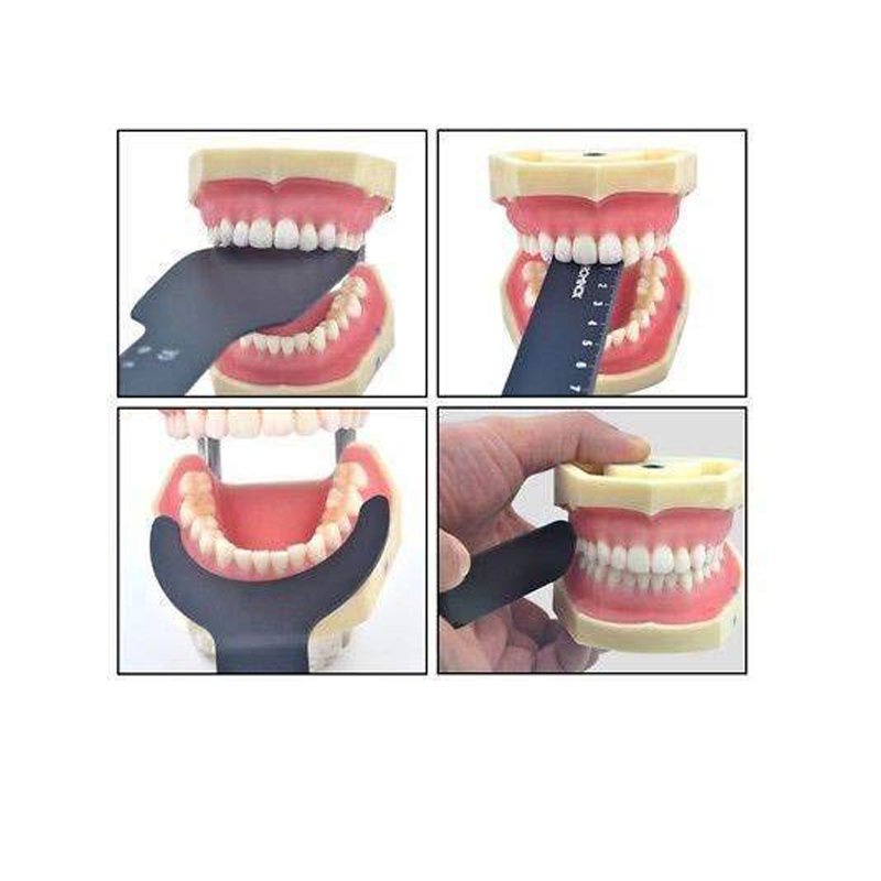 Dental Orthodontic Black Background Board Photo Image Contrast Oral Cheek Plate with Scale Mark Autoclavable Tools ORQD