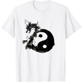 Tai Chi Flow State Tao Ying Yang Dragon Body Mind Spirit T-shirt