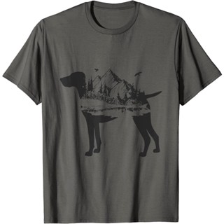 เสื้อยืดสุนัข German Shorthair Pointer Mom Nature Lover Silhouette