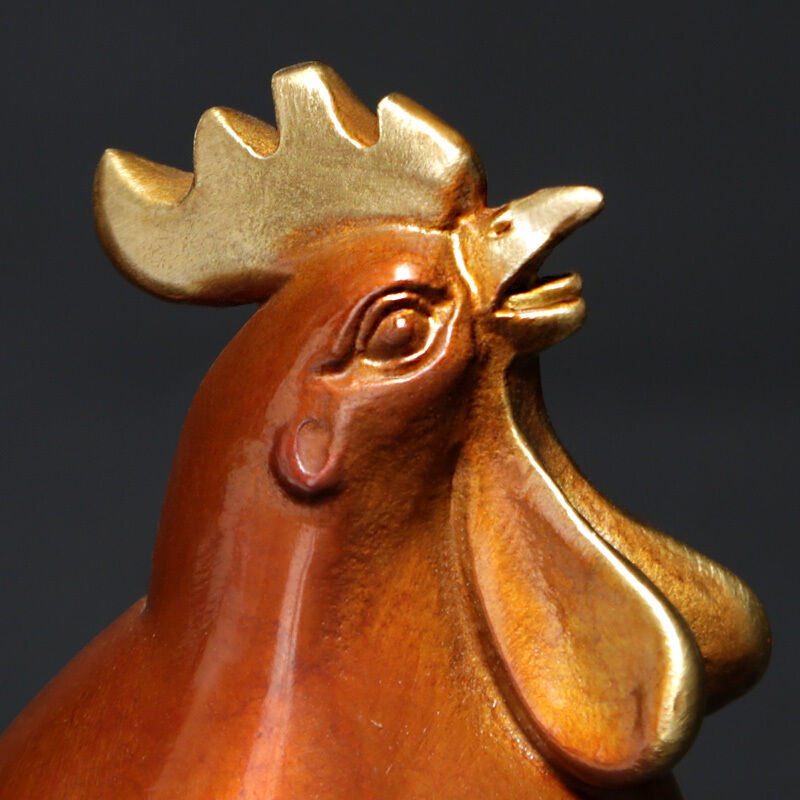 Ji Shanyuan Blockbuster ทองแดงบริสุทธิ์ Rooster Ornament Golden Rooster Rooster Zodiac Chicken Creat