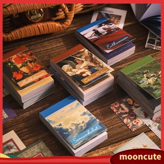 {MOONCUTE} กระดาษพิมพ์ลายดวงจันทร์สําหรับตกแต่งสมุด Diy Scrapbook