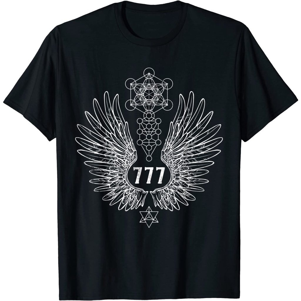 เสื้อยืด Angel Number 777 Sacred Geometry Healing