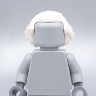 LEGO White Swept Back Hair HAIR - LEGO® Minifigures Authentic เลโก้แท้