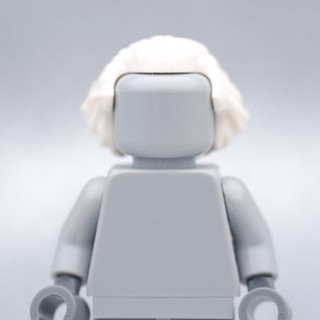 LEGO White Swept Back Hair HAIR - LEGO® Minifigures Authentic เลโก้แท้