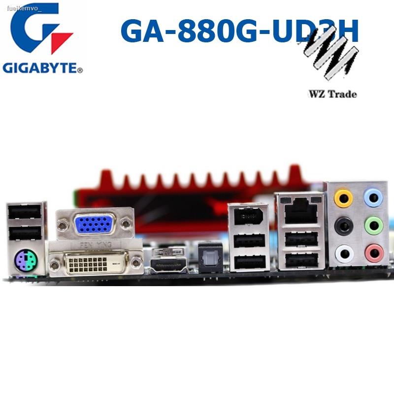 Socket AM3 DDR3 Gigabyte GA-880G-UD3H  Desktop Motherboard SATA II AMD 880G GA-880G-UD3H Original used Mainboard
