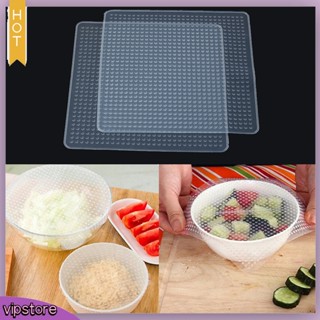 [VIP] Silicone Food Wrap Clear Reusable Seal Cover Fresh Keeping Film Kitchen Tool