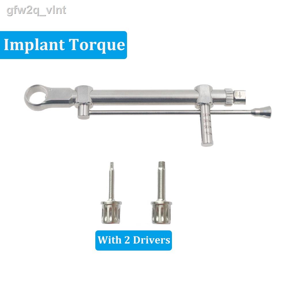 10-70NCM Implant Torque Wrench Ratchet With 2 Ratchet Drivers Dental Torque Implant Tools