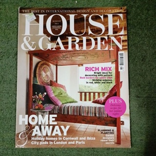 หนังสือแต่งบ้านฉบับภาษาอังกฤษ HOUSE &amp; GARDEN AUGUST 2013