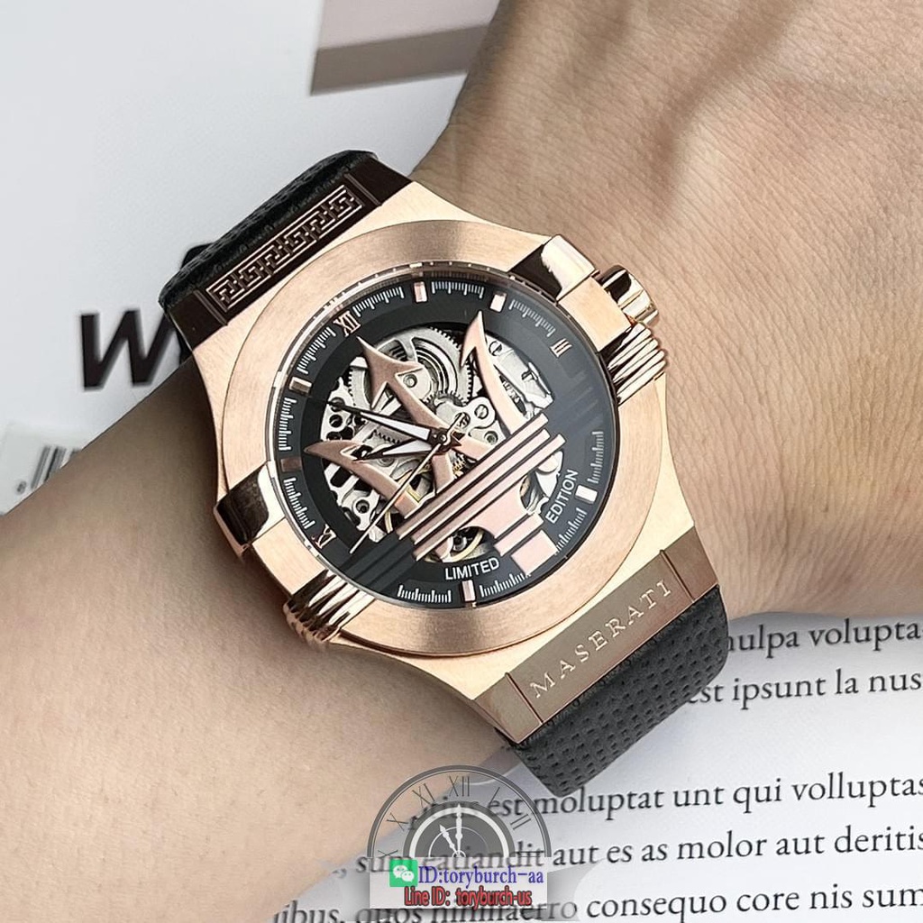 Maserati Potenza man's skeleton automatic mechanical watch