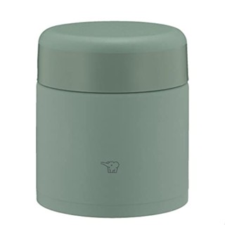 Zojirushi โซจิรูชิ ขวดอาหารกลางวันสแตนเลสสตีลซุป Mat Green 0.3L SW-KA30-GM k1866