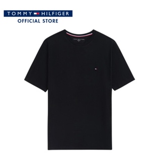 Tommy Hilfiger เสื้อยืดแขนสั้นผู้ชาย รุ่น MW0MW33202 BDS - สีดำ