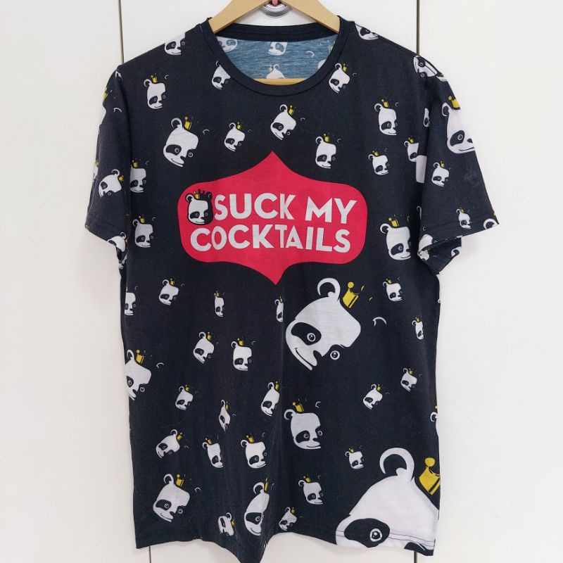 เสื้อยืด PANDA WIDE SUCK MY COCKTAILS size L (LV1)