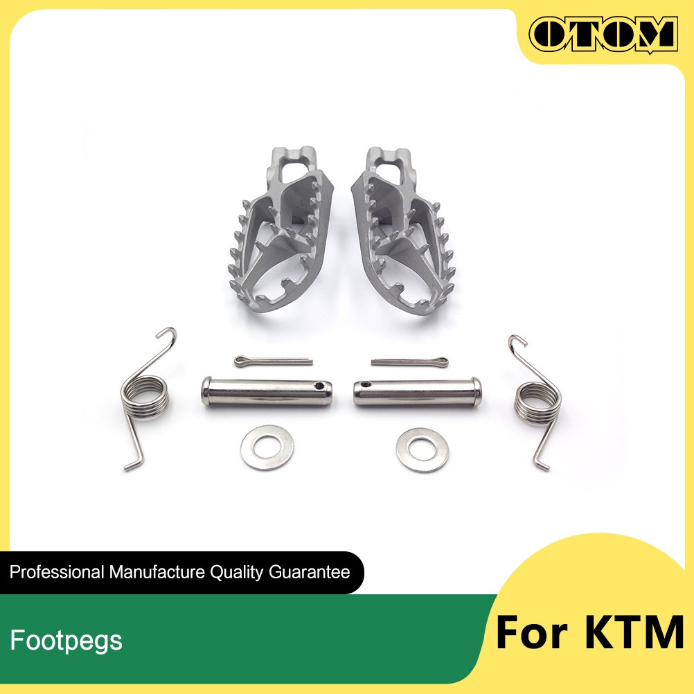 OTOM ใหม่รถจักรยานยนต์ Footrests เท้า Peg หลุมจักรยานสกปรกสแตนเลสด้านหน้า Footrests เหยียบสำหรับ KTM SX 125 150 250 SXF