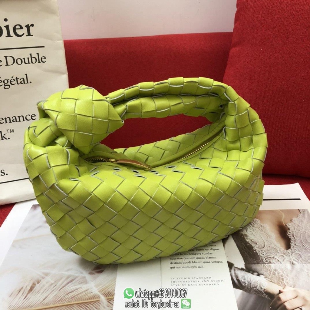 women's BV Jodie woven braided handbag casual elbow tote socialite cosmetic pouch