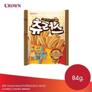 ขนมเกาหลี CROWN churros 84g. ชูโรส ขนมอบกรอบปาท่องโก๋สเปน 크라운제과 츄러스 84g