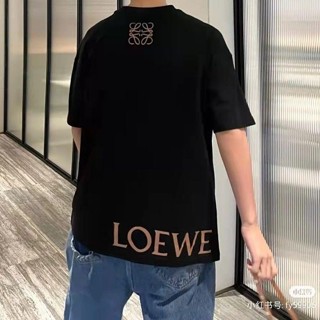 เสื้อยืดคอกลม ผ้าฝ้ายแท้ พิมพ์ลาย loew เข้ากับทุกการแต่งกาย สไตล์ยุโรป สําหรับผู้ชาย และผู้หญิง