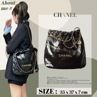 Chanel 22 BAG กระเป๋าช้อปปิ้งขนาดกลาง/กระเป๋าช้อปปิ้งขนาดเล็ก/กระเป๋าสะพายสุภาพสตรี AS3260