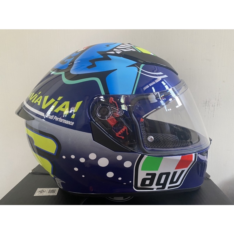 AGV K3SV Rossi Misano 2015 (Shark) ลอตใหม่ 2022 แท้มือสอง สภาพใหม่ใส่แค่ครั้งเดียว