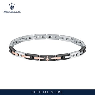 Maserati Jewels 22cm Mens Stainless Steel Ceramic Bracelet JM422ATJ09 (Adjustable)