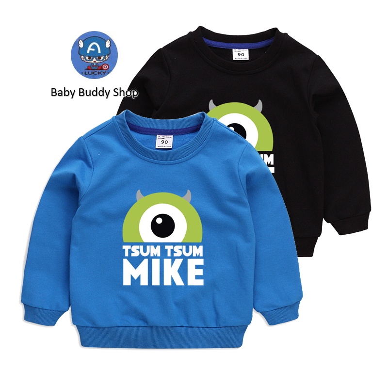 ** จุด ** เสื้อแขนยาวเด็กชายและเด็กหญิงแฟชั่นการ์ตูนผ้าฝ้ายแท้เสื้อยืดเด็ก 10 สี (มีขายส่ง)