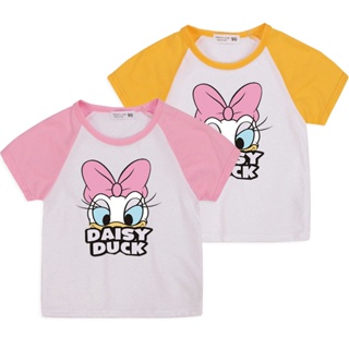 ** Ready Stock ** Daisy เสื้อผ้าเด็ก 6 สีฝ้ายเด็กเสื้อยืดแขนสั้น