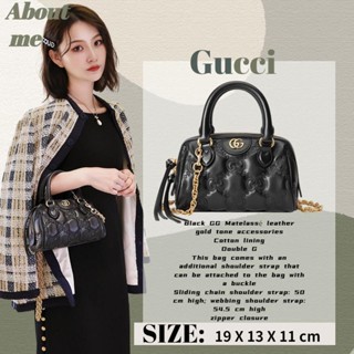 กุชชี่ Gucci GG matelassé leather top handle bagสตรี / กระเป๋าโท้ต