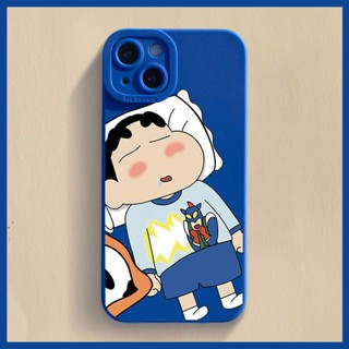 เคสโทรศัพท์มือถือ แบบนิ่ม ลายการ์ตูนชินจัง สําหรับ Apple Iphone 14 13promax XS 11 XR 12 8plus