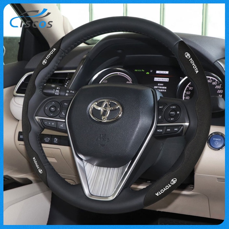 Ciscos หุ้มพวงมาลัยรถยนต์ ชุดหุ้มพวงมาลัยรถยนต์ ของแต่งภายในรถยนต์ สำหรับ Toyota Veloz Wish CHR Yaris Altis Sienta Fortuner Vios Corolla Prius Camry Alphard