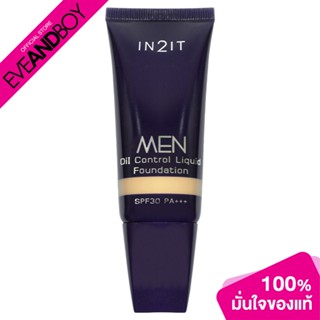 IN2IT - Men Oil Control Liquid Foundation SPF30 PA+++ - MOQM101/Sand (15g.) รองพื้น