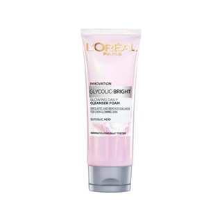LOREAL - Glycolic-Bright Glowing Daily Cleanser Foam 100 ml.