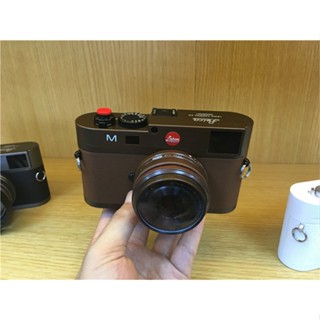 Yixi โมเดลกล้อง Leica สีกาแฟเข้ม สไตล์คลาสสิก พร็อพสําหรับตกแต่งห้อง