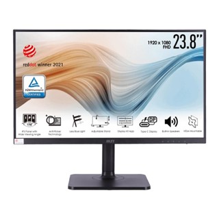 หน้าจอคอมพิวเตอร์  MONITOR (จอมอนิเตอร์) MSI MODERN MD241P - 23.8" IPS FHD 75Hz USB-C