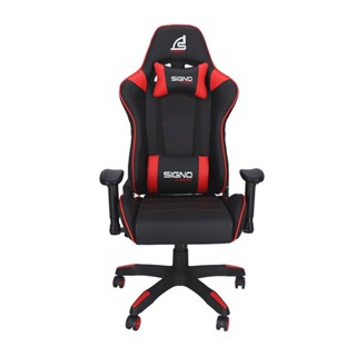 GAMING CHAIR (เก้าอี้เกมมิ่ง) SIGNO E-SPORT BAROCK (GC-202BR) (BLACK-RED) (สินค้าต้องประกอบก่อนใช้งาน)/