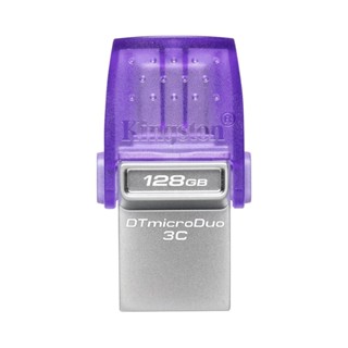 อุปกรณ์จัดเก็บข้อมูล :: 128 GB FLASH DRIVE (แฟลชไดร์ฟ) KINGSTON DATATRAVELER MICRODUO 3C (DTDUO3CG3/128GB)